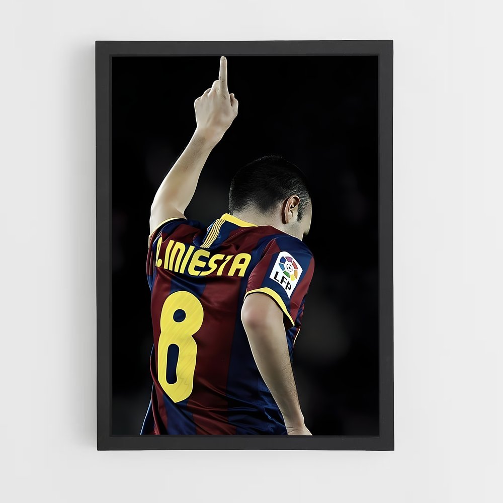 Poster Andres iniesta (vue 2)